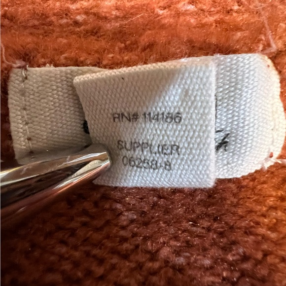 Floral Embroidered V-Neck Cropped Cardigan Rust Size XXL - Picture 8 of 11